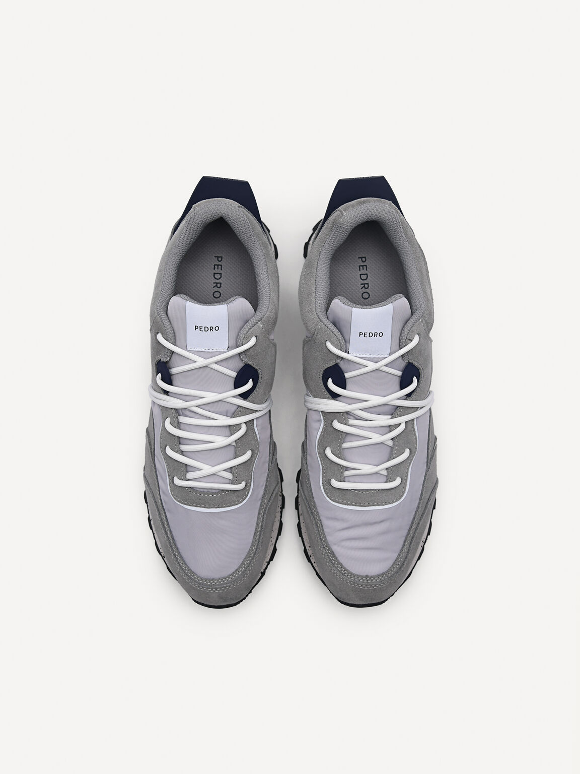 Suede Spur Sneakers, Light Grey