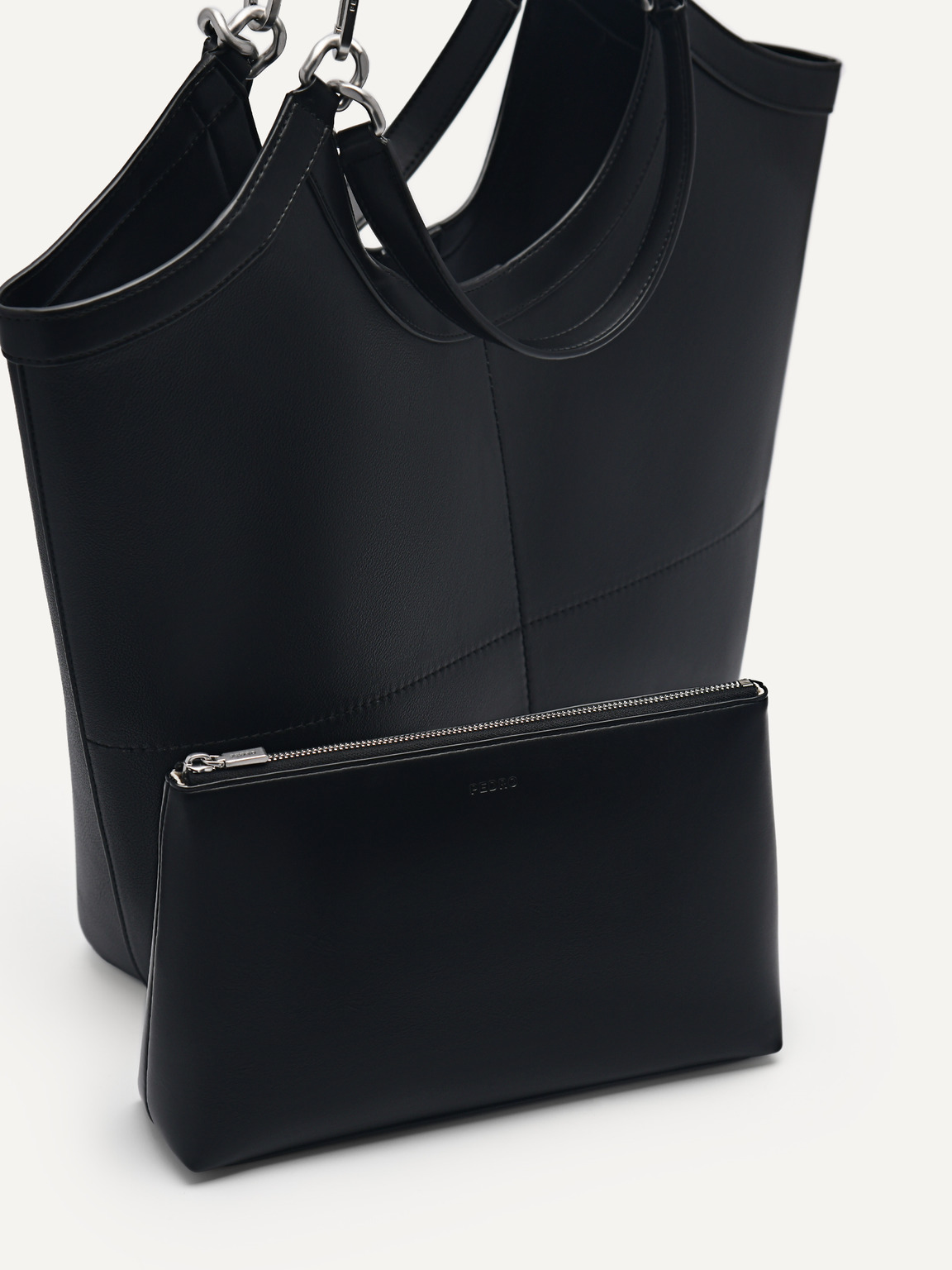 Large Elle Tote Bag, Black