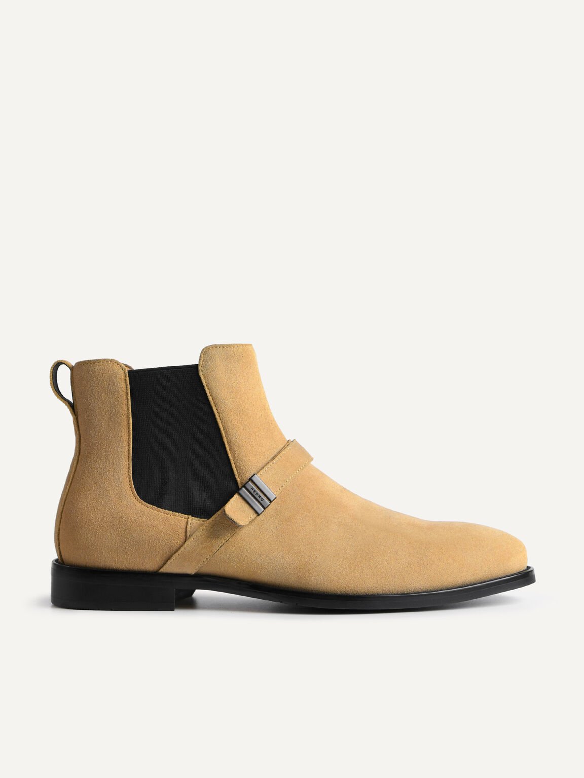 Brooklyn Leather Strapped Boots, Sand