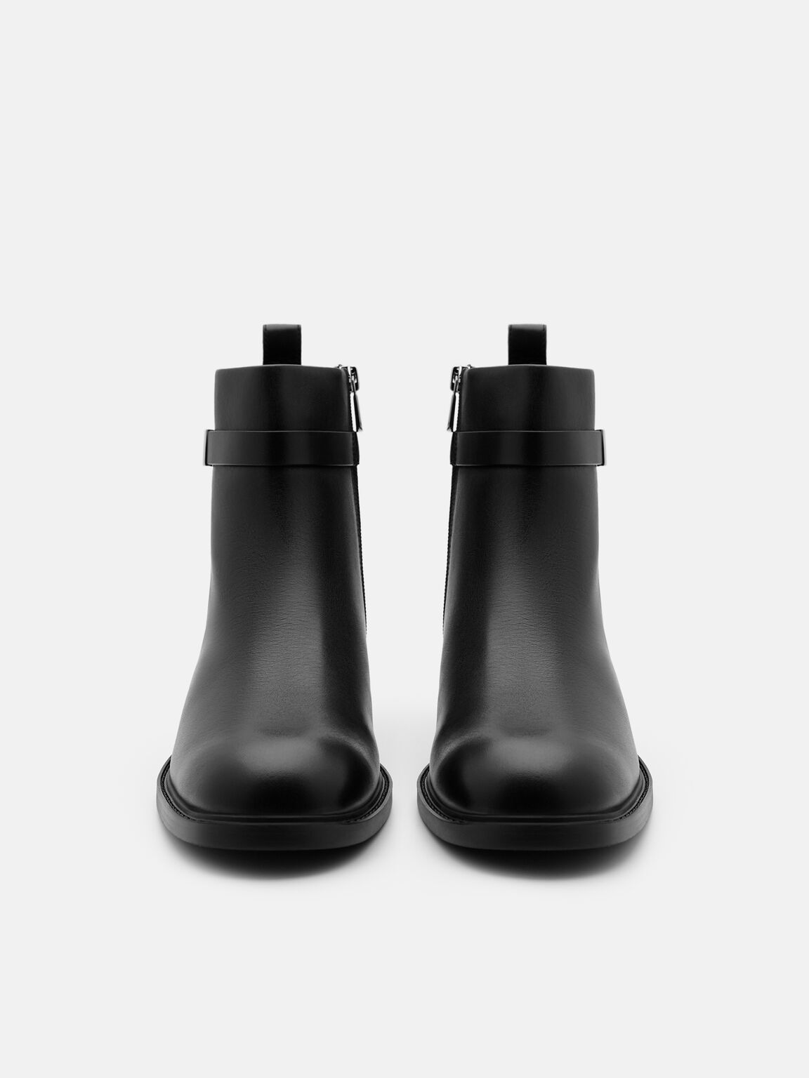 Jatte Leather Boots, Black