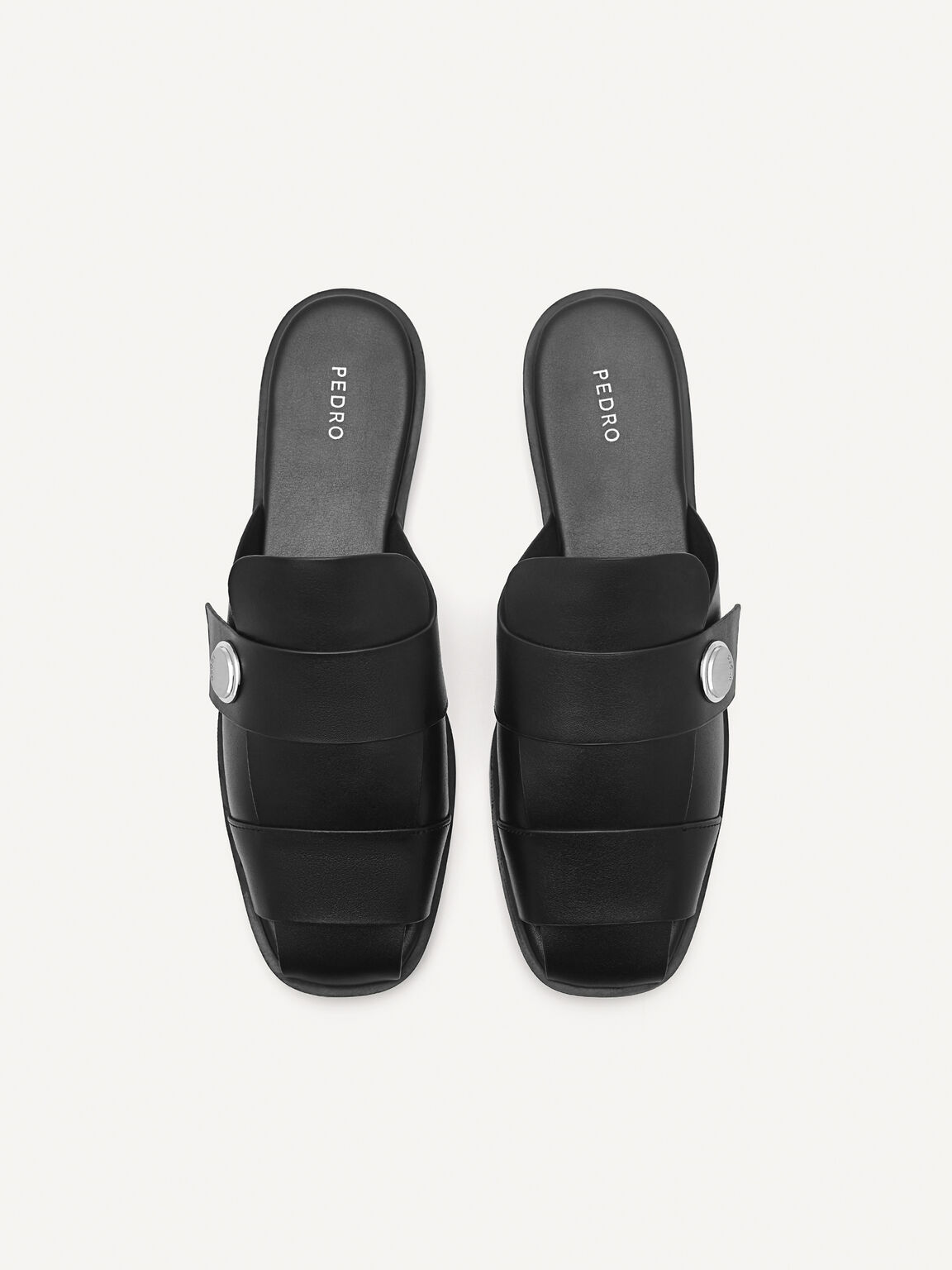 Orb Caged Sandals, Black