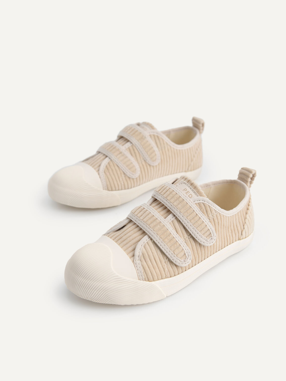 Corduroy Sneakers, Taupe, hi-res