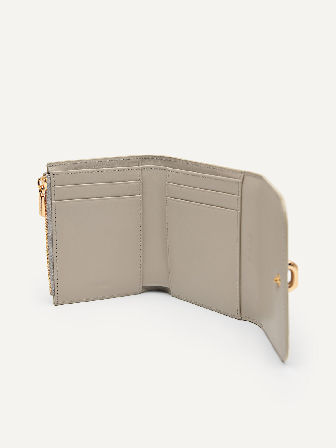PEDRO Studio Leather Tri-Fold Wallet, Taupe