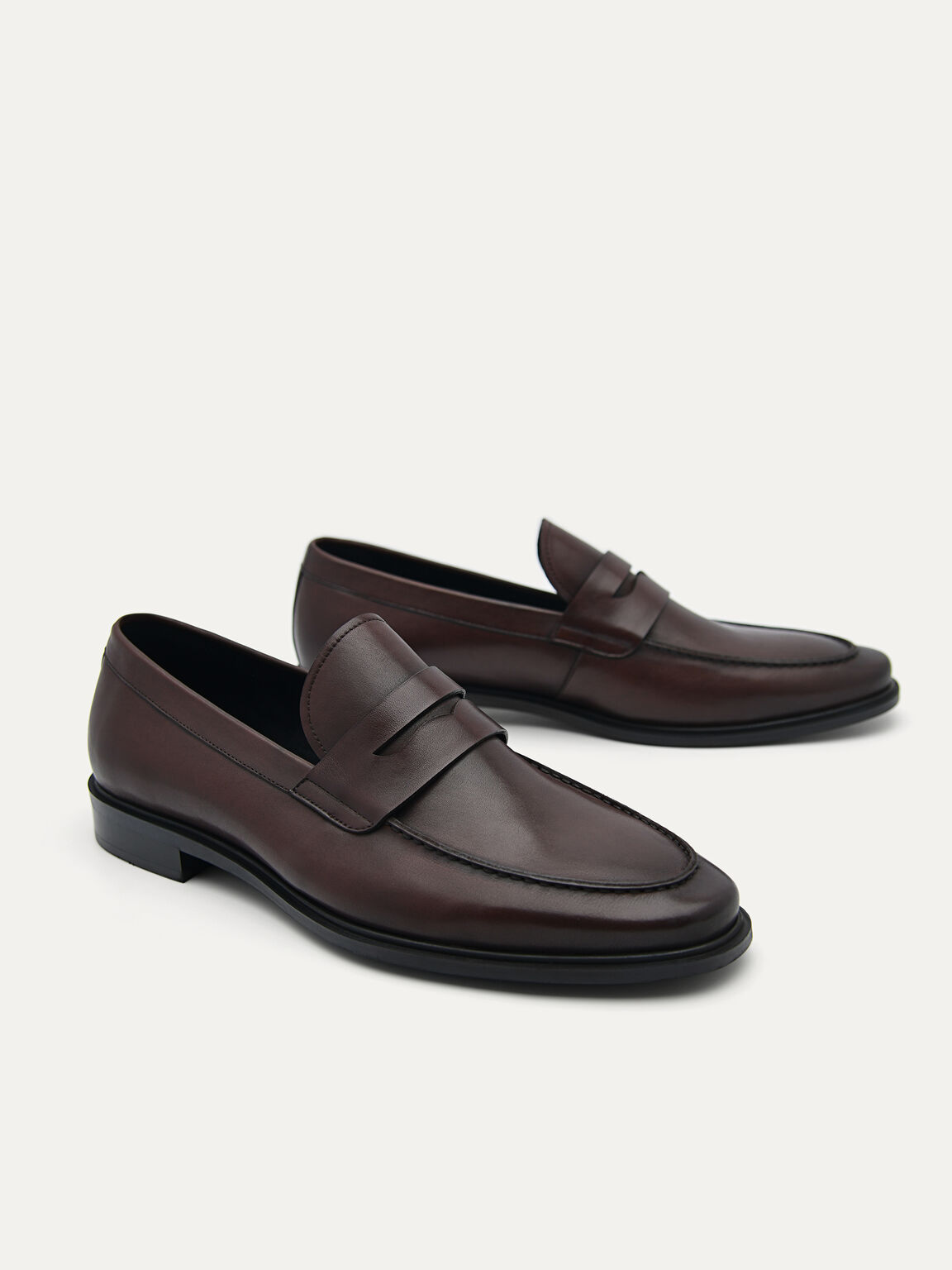 Dark Brown Bailey Calf Leather Loafers - PEDRO MY