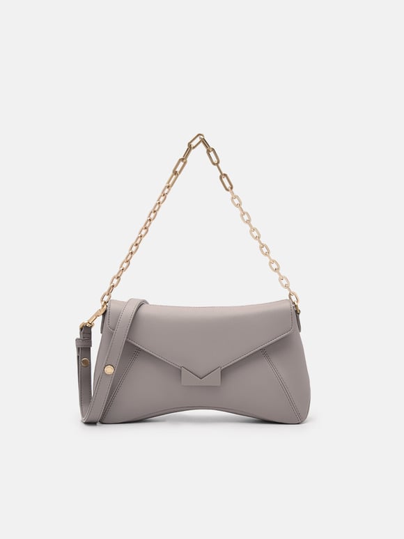 Marion Shoulder Bag, Grey