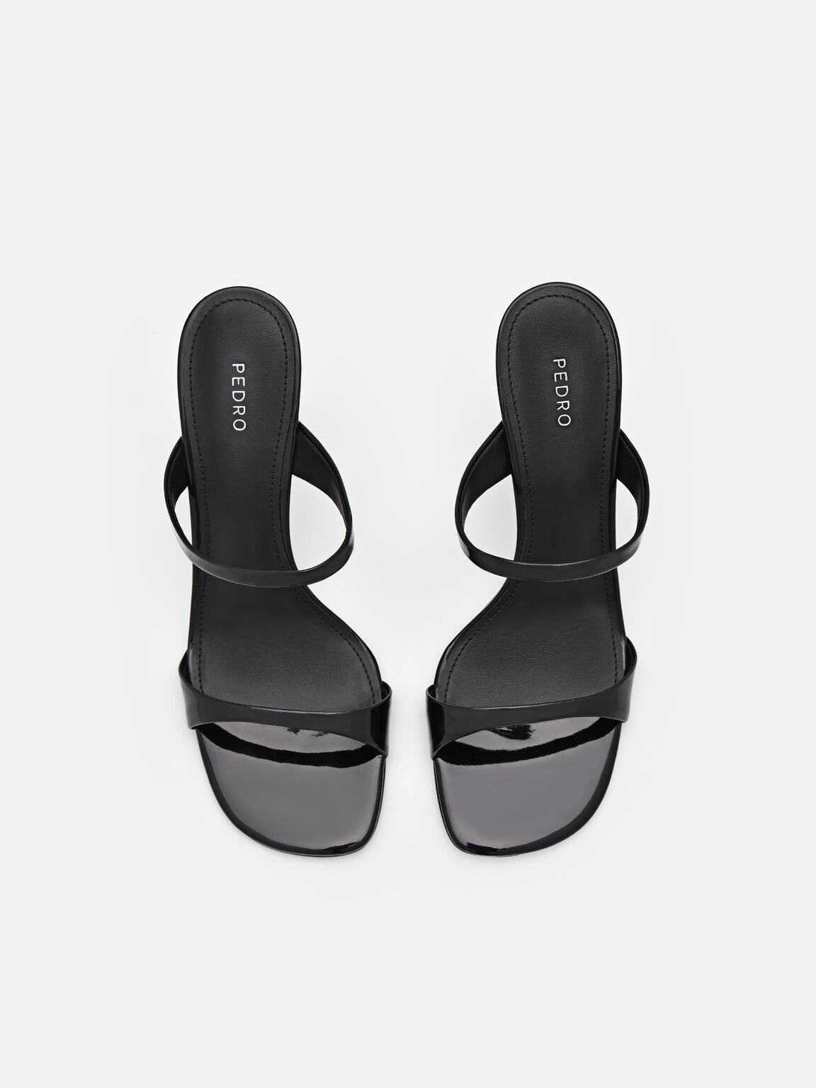 Black Effie Heel Sandals - PEDRO SG