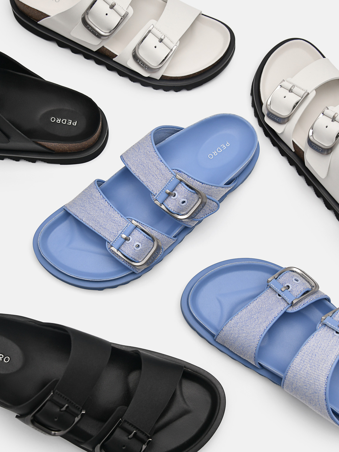 Helix Sandals, Blue