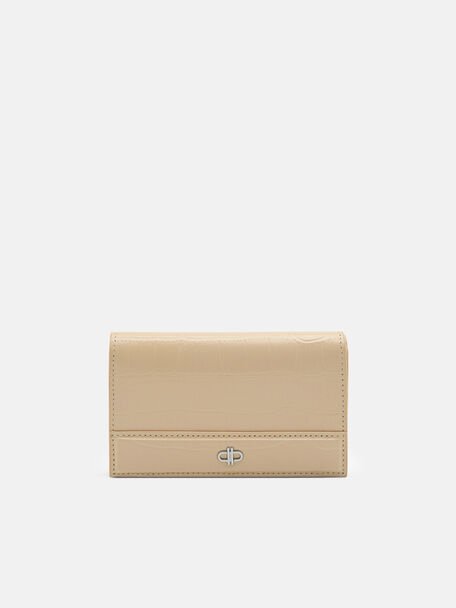 PEDRO Icon Leather Bi-Fold Wallet, Nude