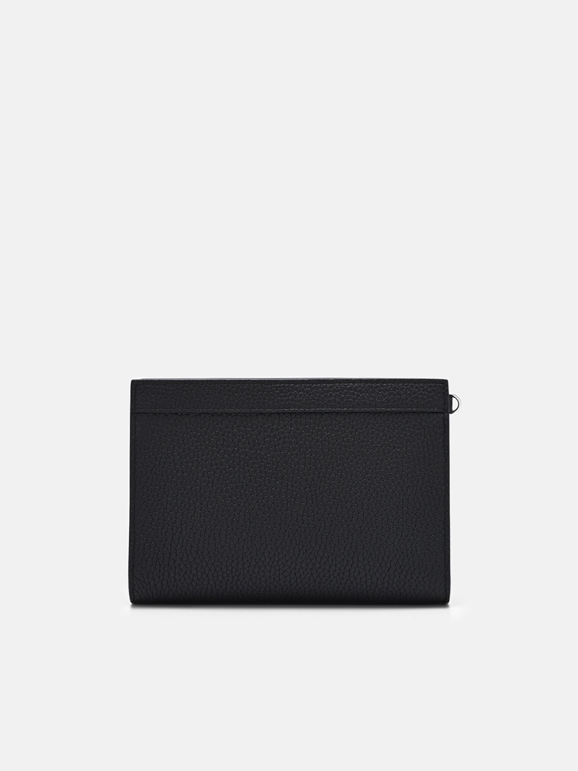 Black Leather Zipped Pouch - PEDRO SG