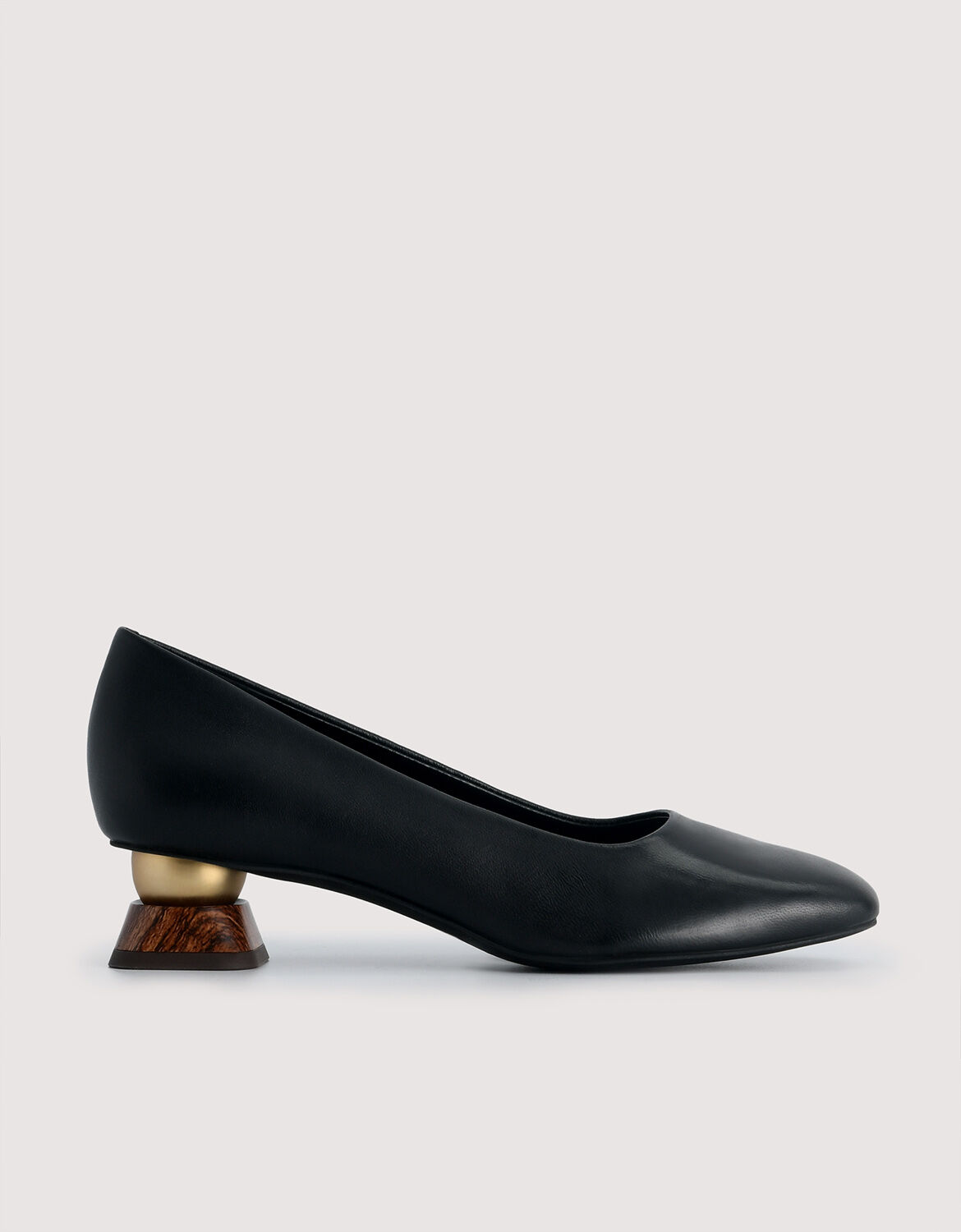 Leather Square Toe Heels - PEDRO AU