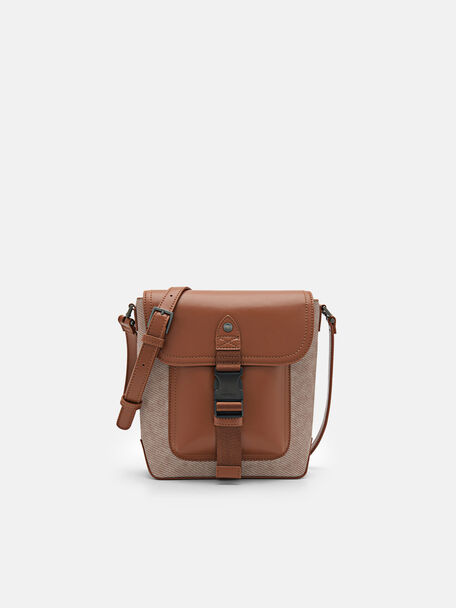 Reed Crossbody Bag, Cognac