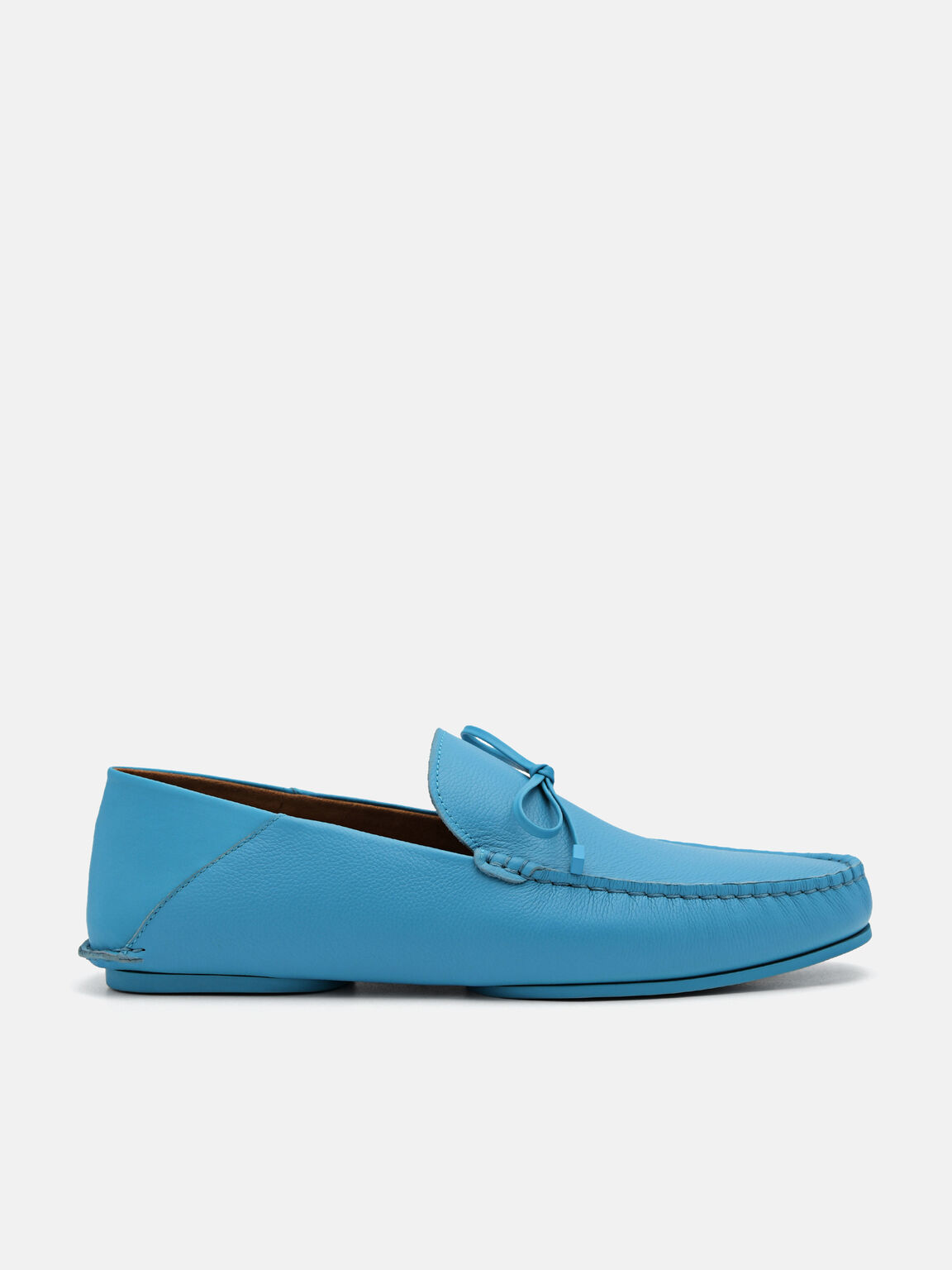 Leto皮革樂福鞋, 藍綠色