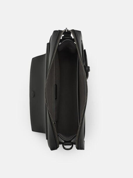 Noah Crossbody Bag, Black