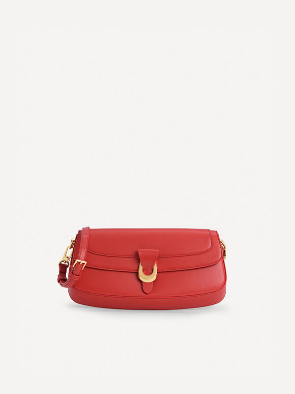 Single Handle Shoulder Bag, Red