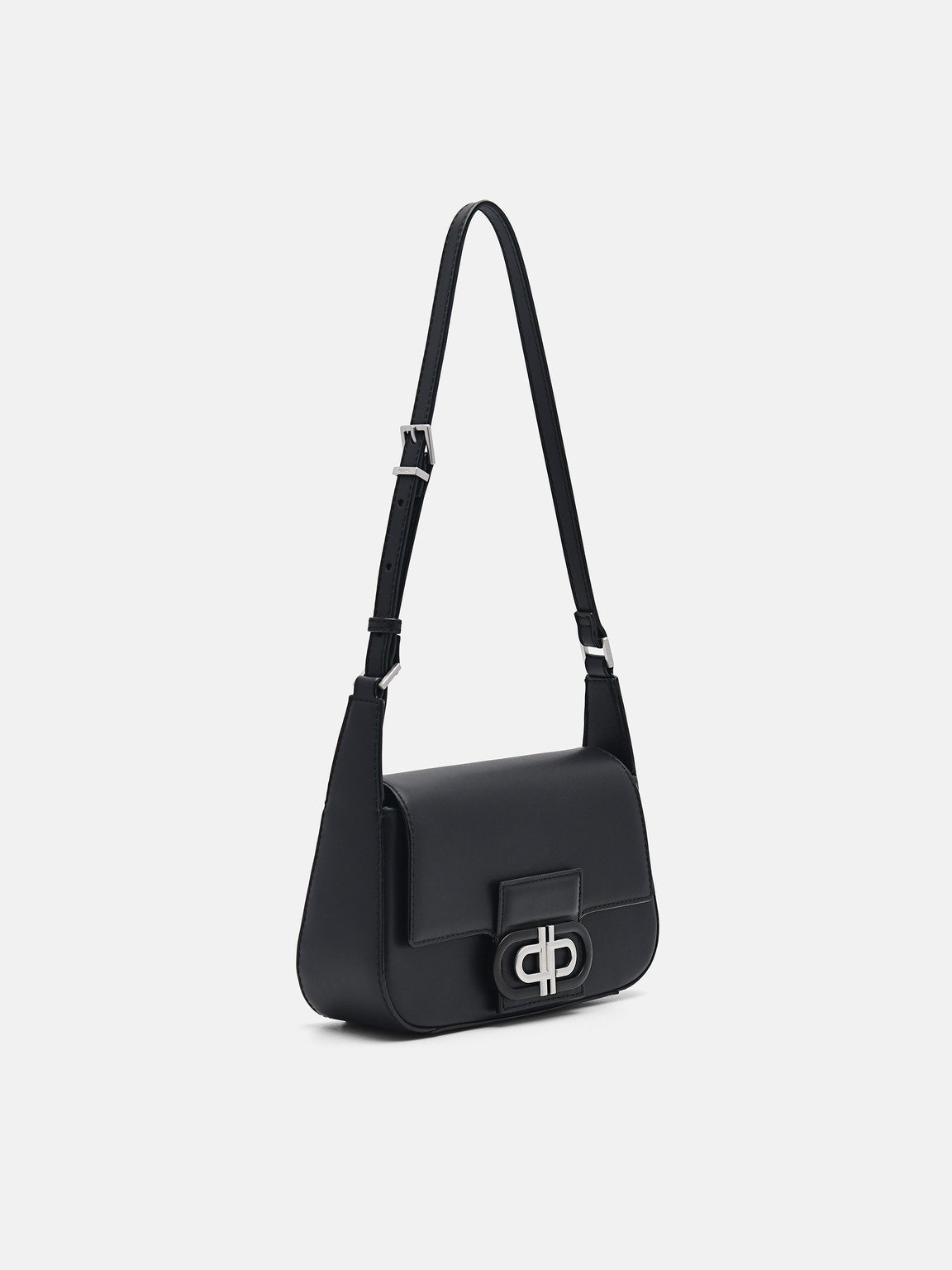 PEDRO Icon Leather Shoulder Bag, Black