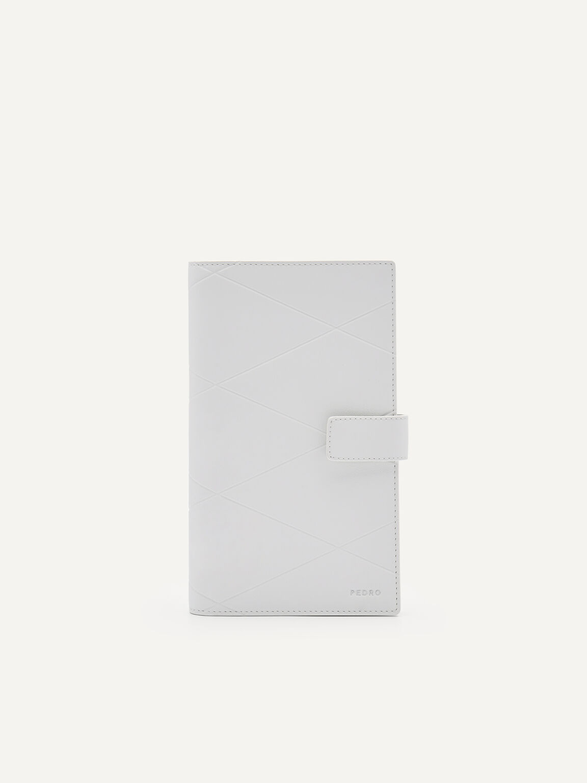 Leather Micro Bi-Fold Travel Organiser, White