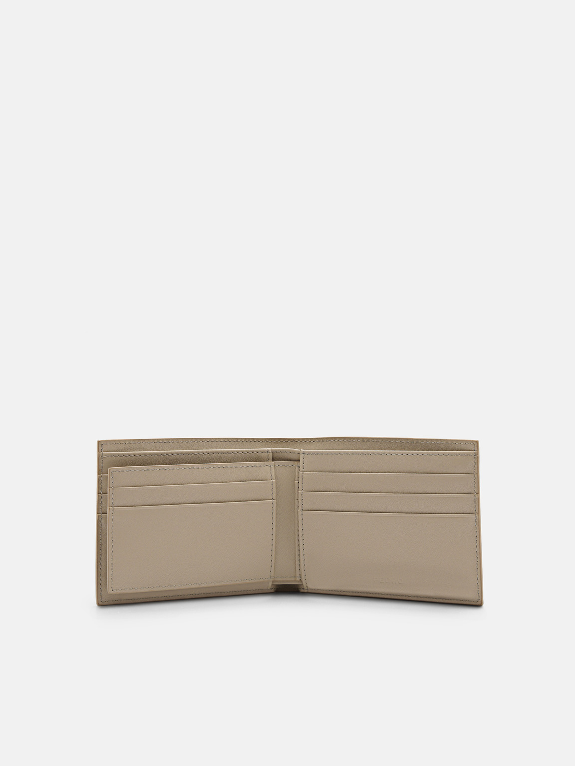Leather Bi-Fold Insert Wallet, Taupe