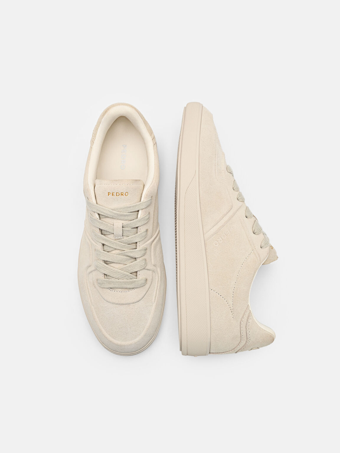Fleet Suede Sneakers, Chalk