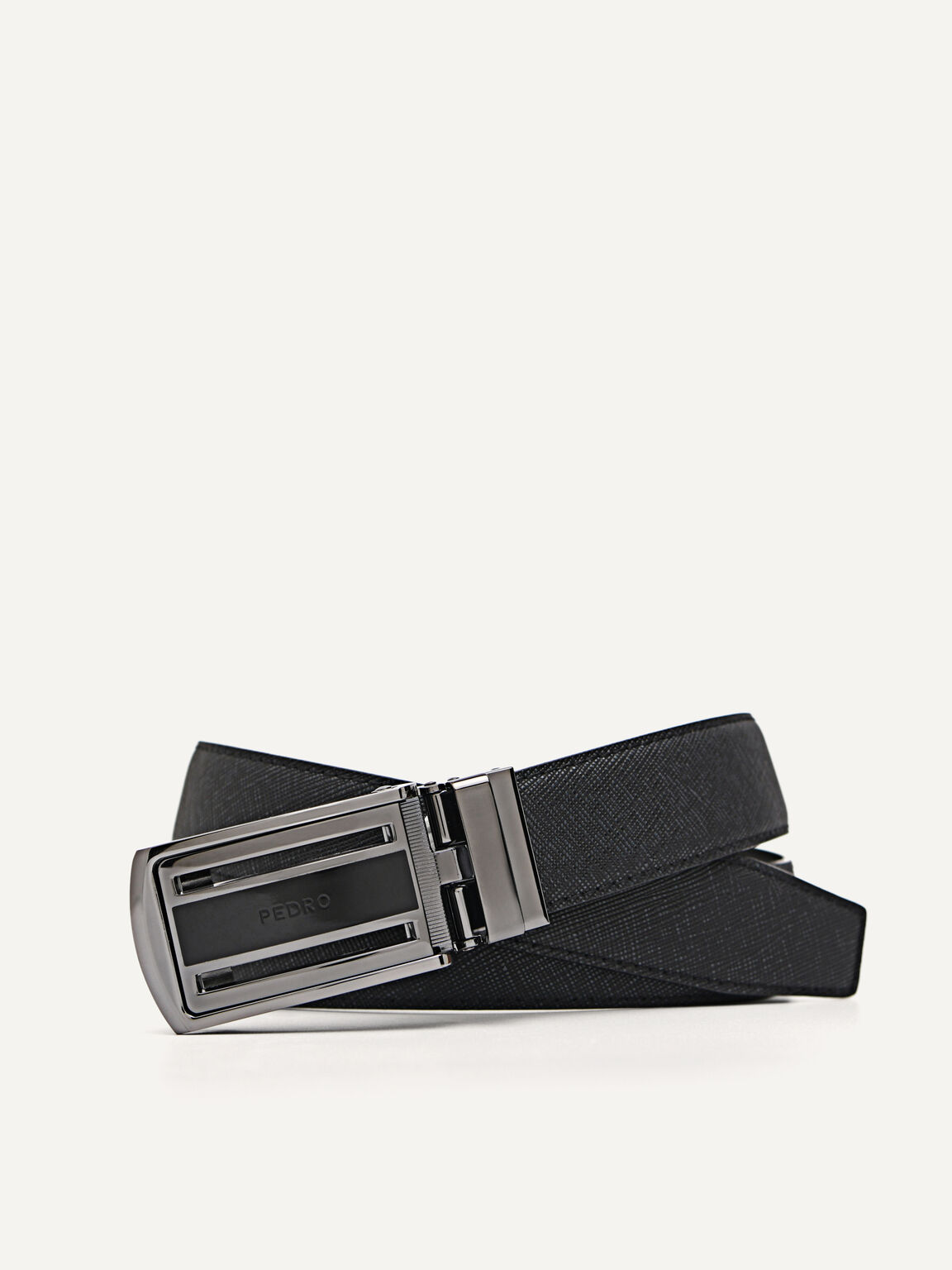 Leather Automatic Belt, Black