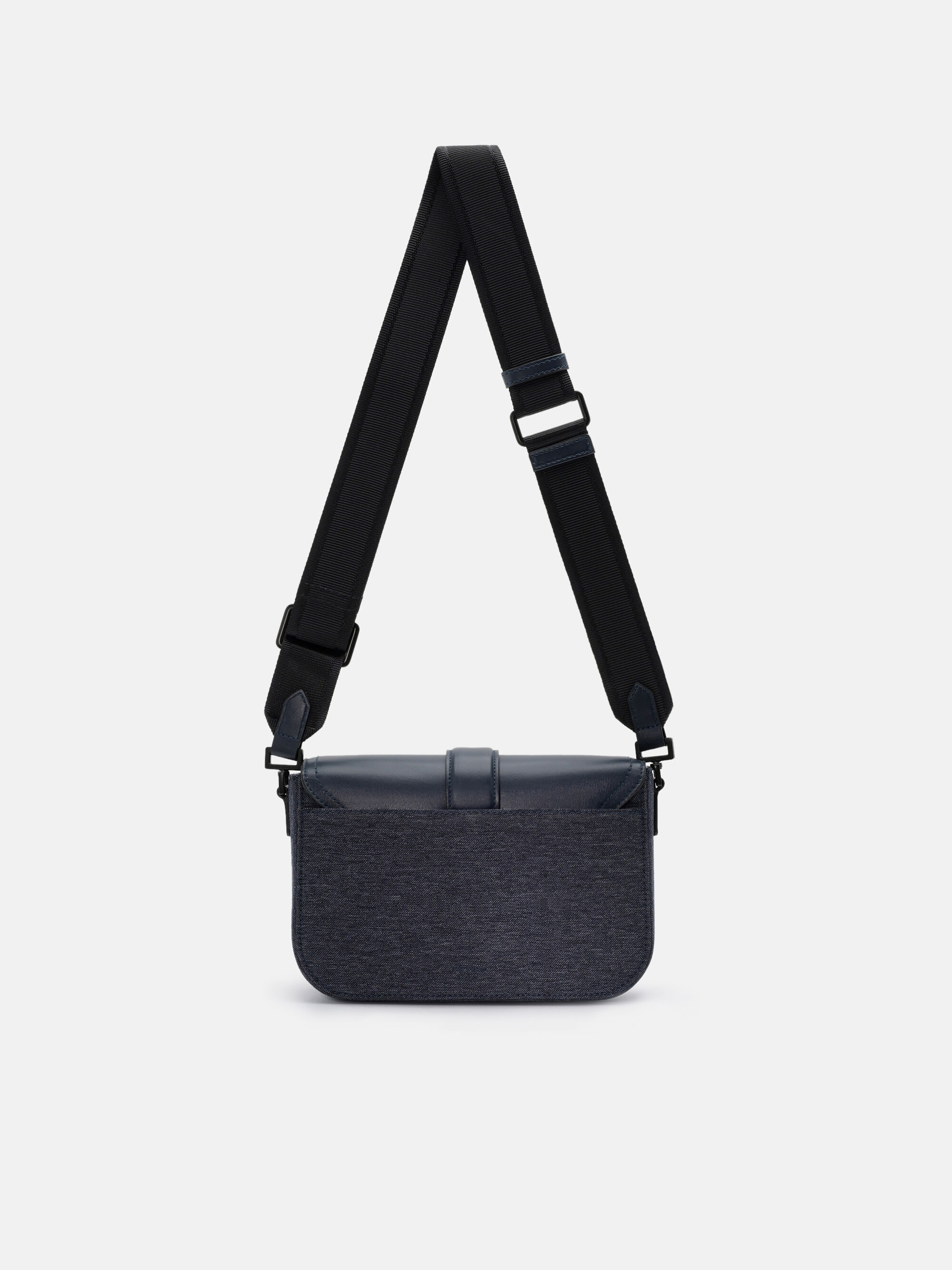 Navy Tex Leather Crossbody Bag - PEDRO US