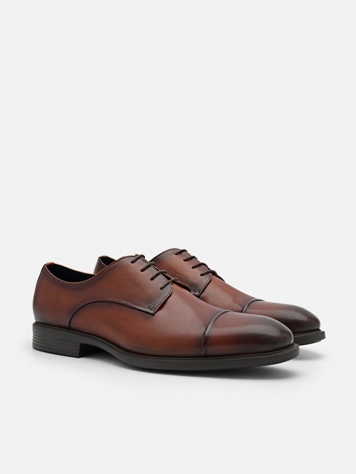 Altitude Leather Derby Shoes, Brown