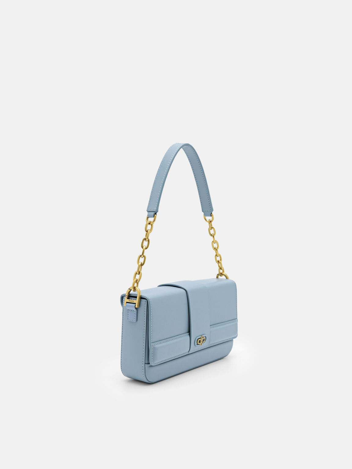 PEDRO Icon Leather Sling Bag, Slate Blue
