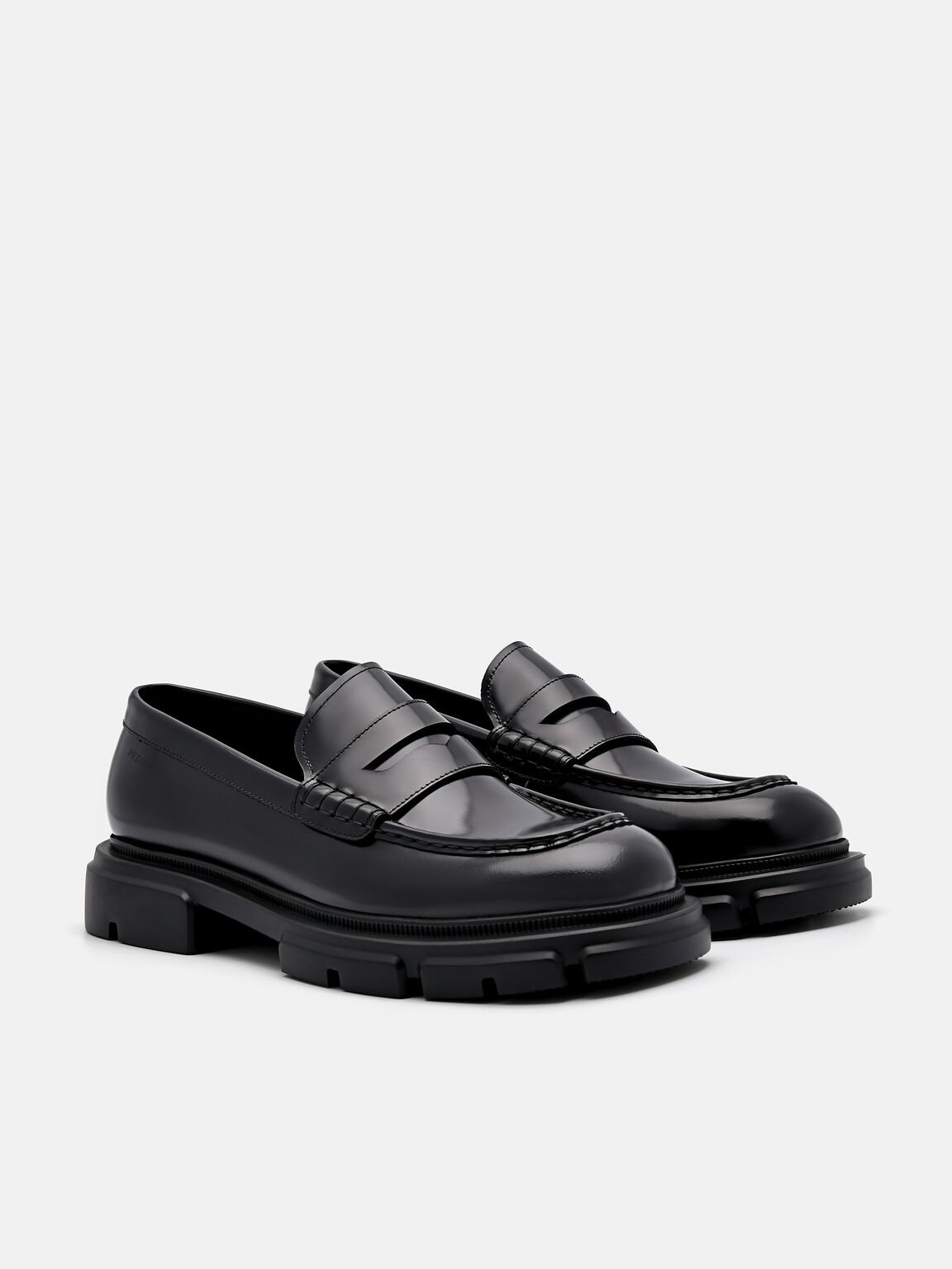 Black Ellis Leather Loafers - PEDRO SG