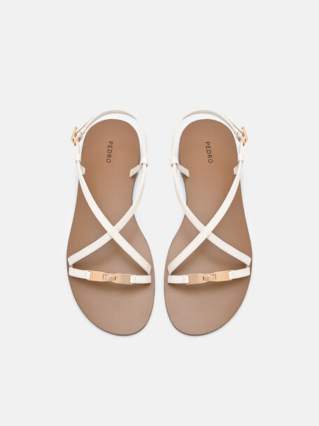 Hitch Ankle Strap Sandals, Chalk