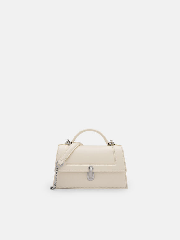 Talia Mini Handbag, Chalk