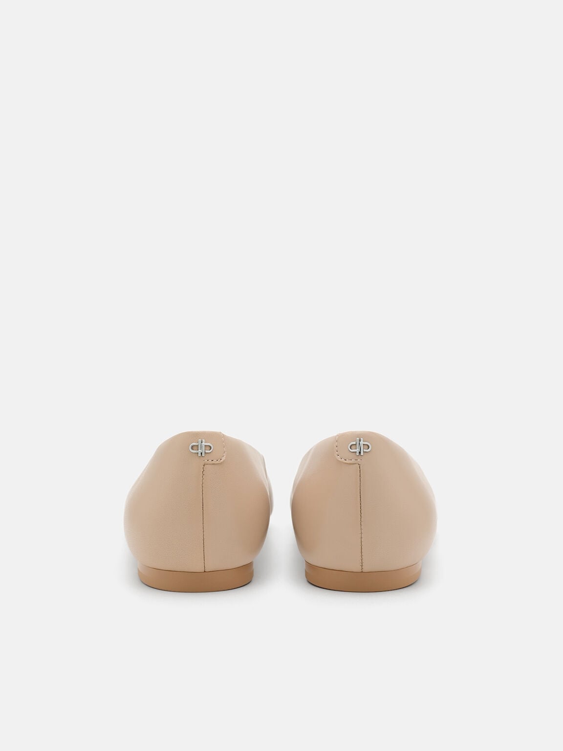 Quinn Leather Flats, Nude