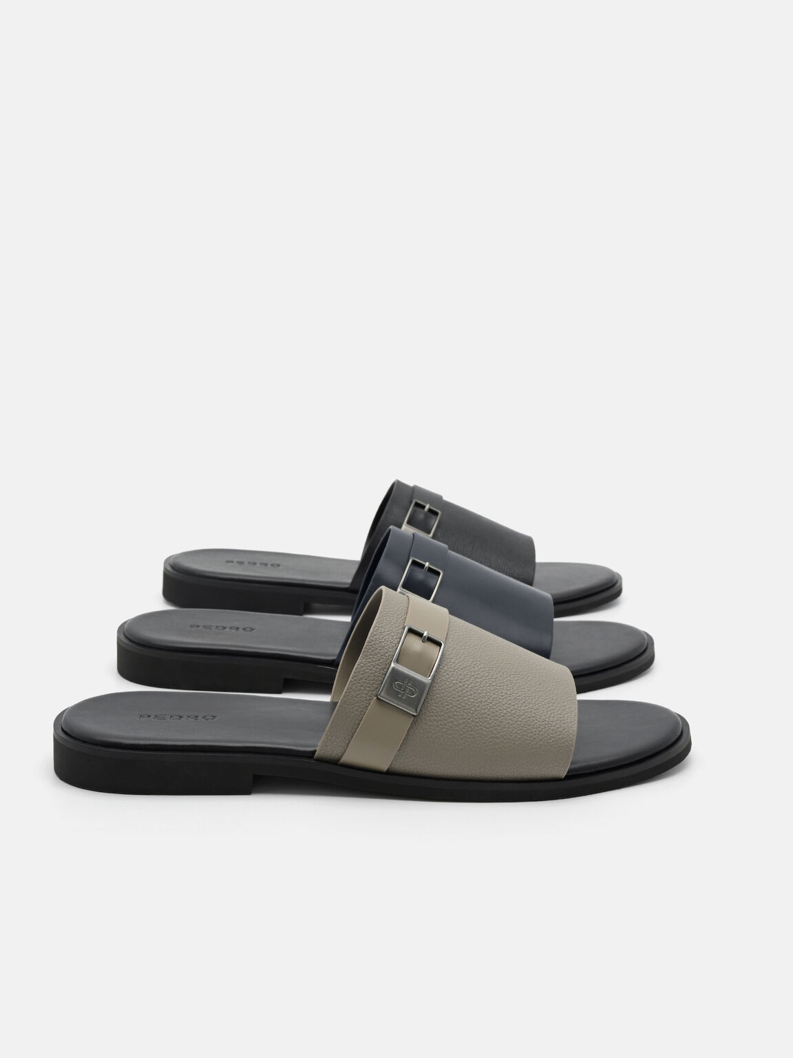 Slide Sandals, Taupe