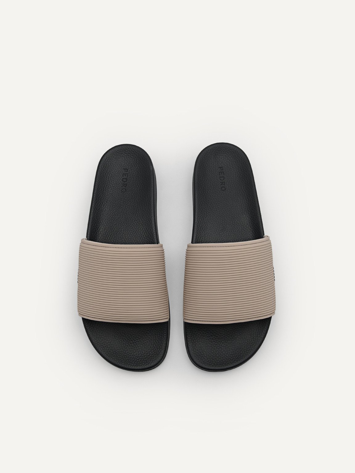 Slide Sandals, Taupe