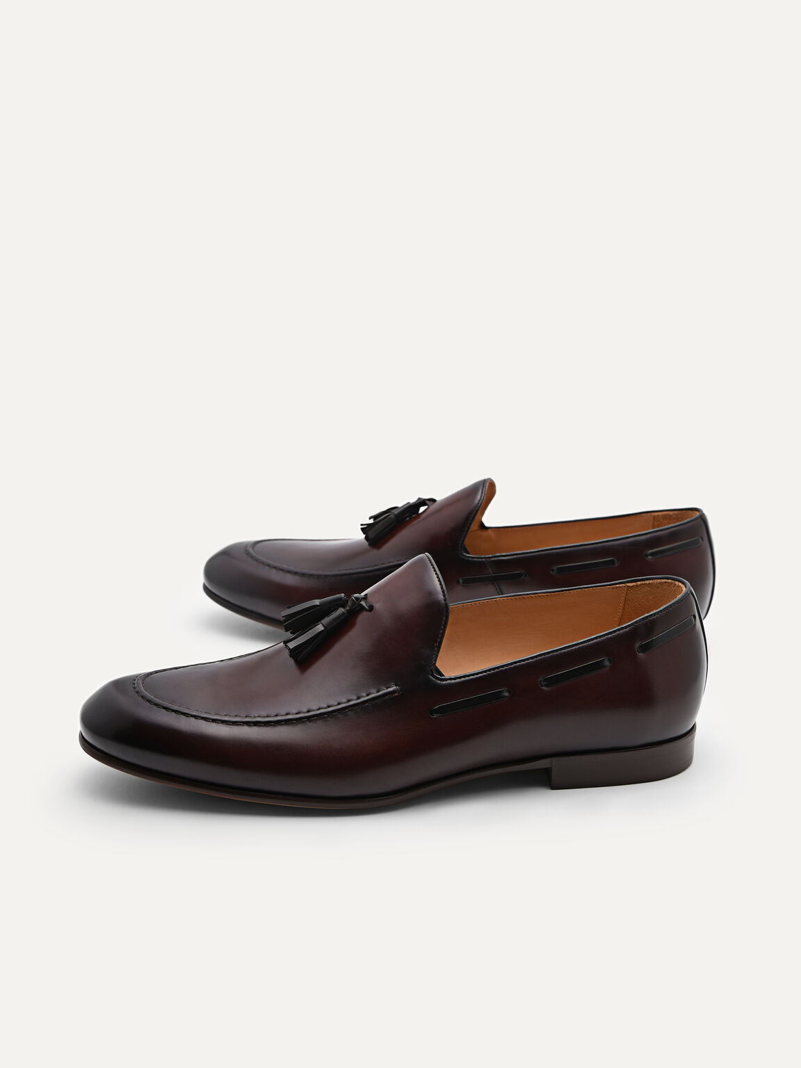 Leather Tasselled Loafer, Brown