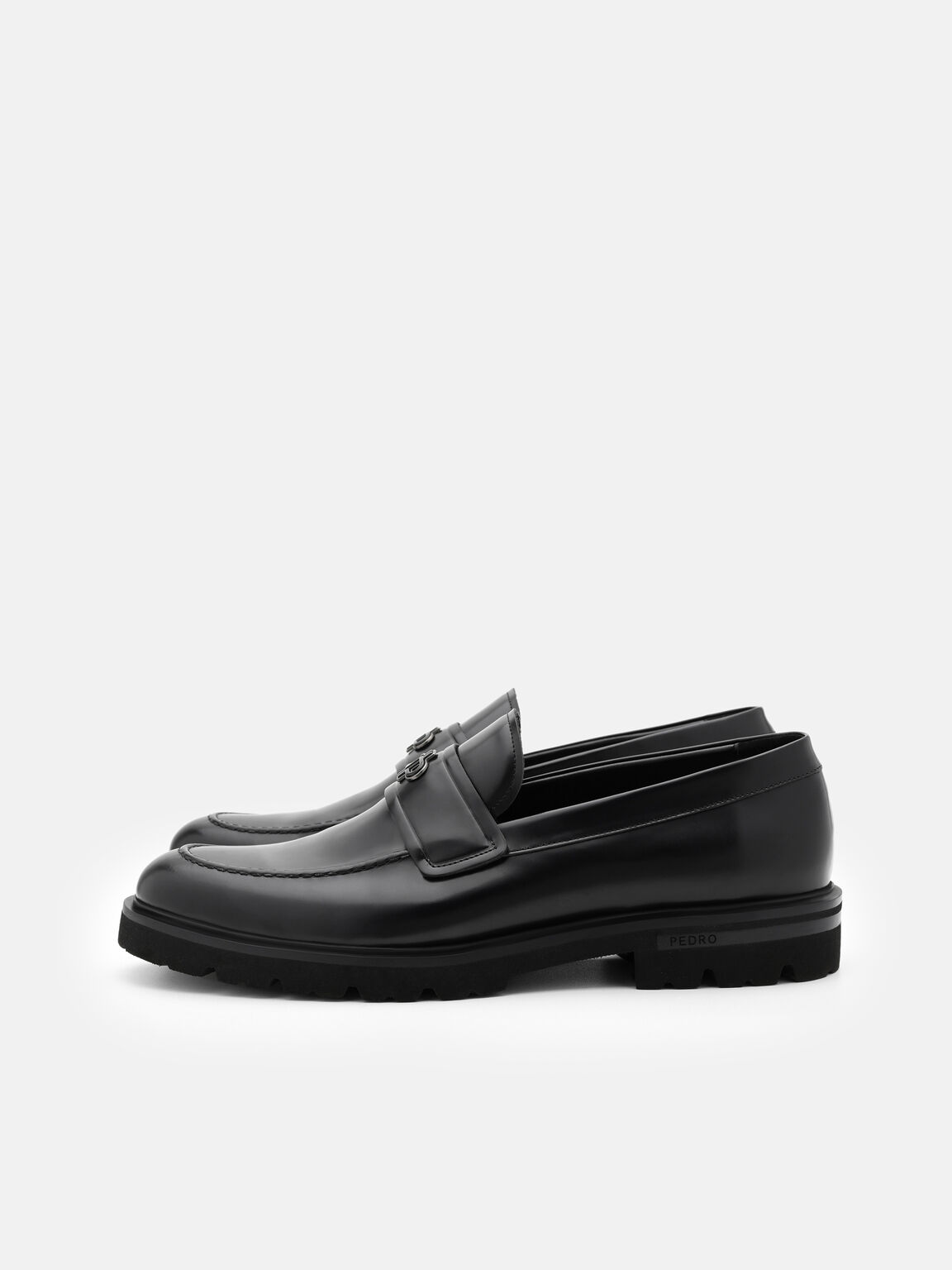 Wyatt Leather Loafers, Black