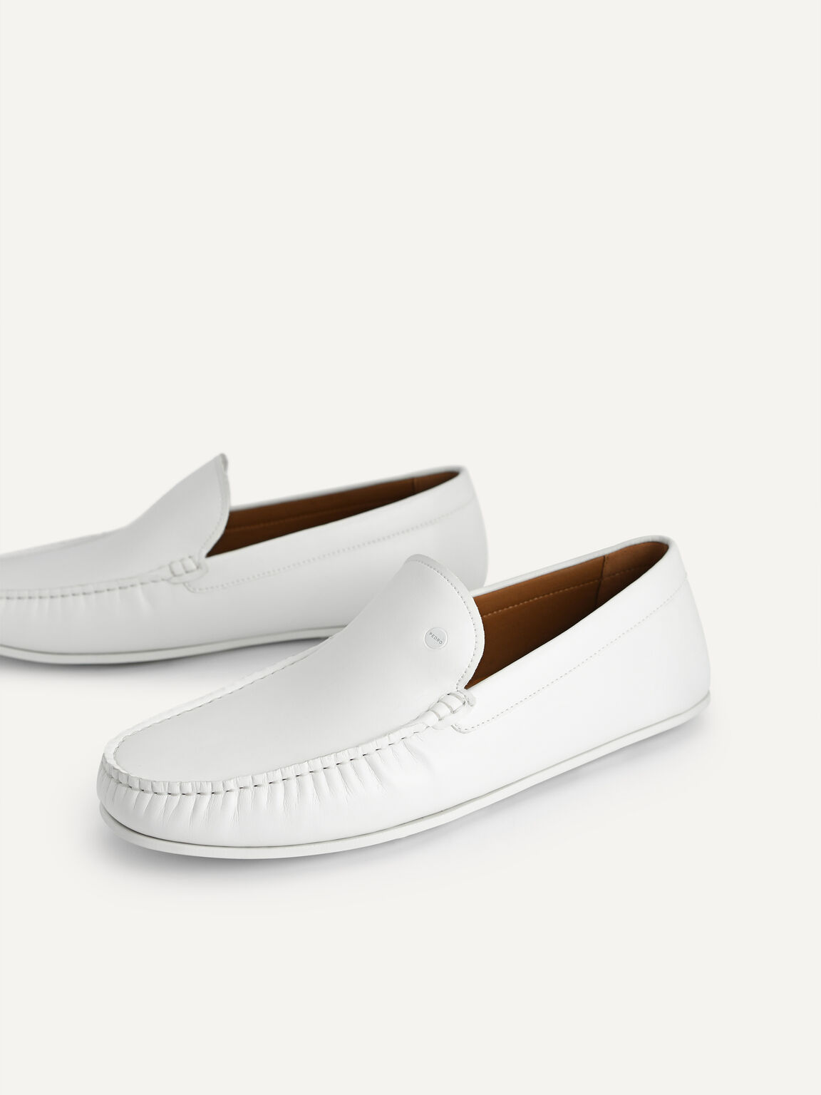 Casual Moccasins, White