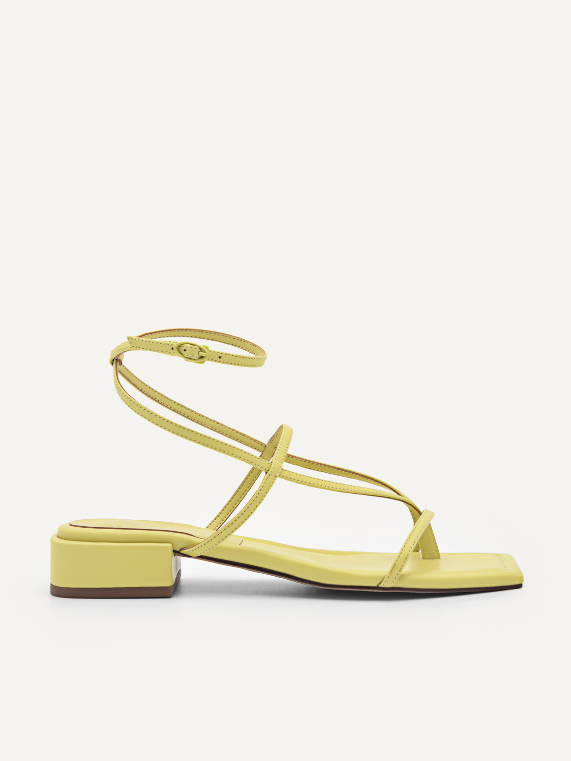 Jatte Strappy Sandals, Yellow