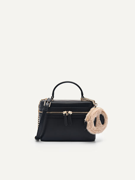 Boxy Shoulder Bag, Black