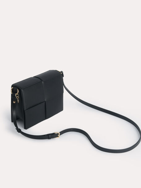 rePEDRO Mini Boxy Shoulder Bag, Black, hi-res