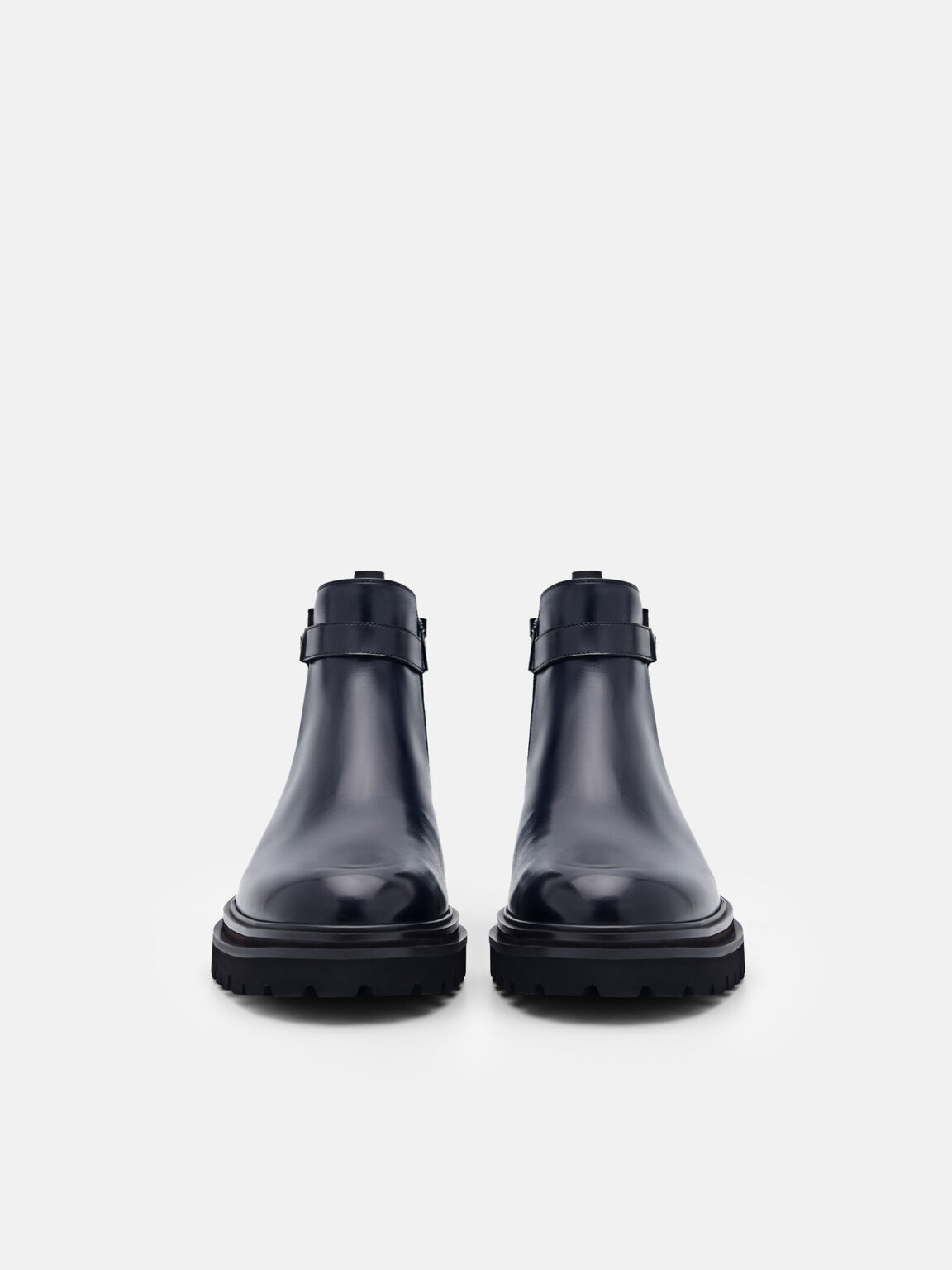 PEDRO Icon Leather Chelsea Boots, Navy