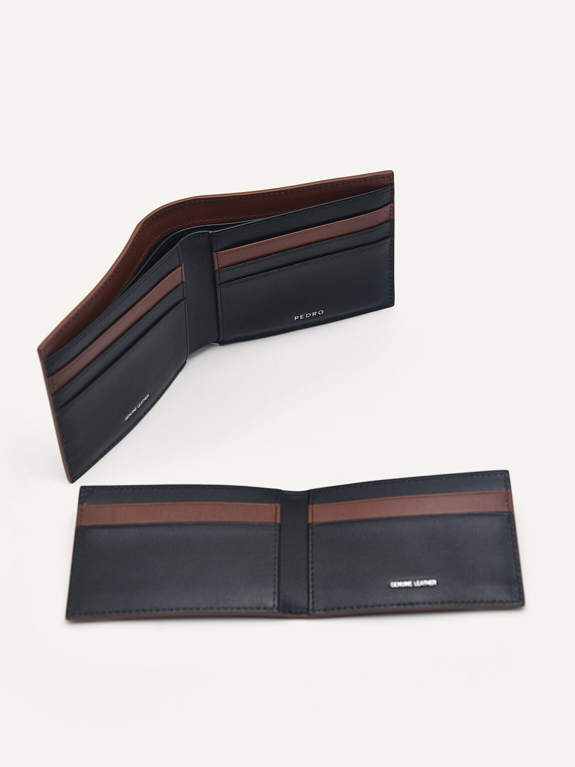 Leather Bi-Fold Wallet, Brown