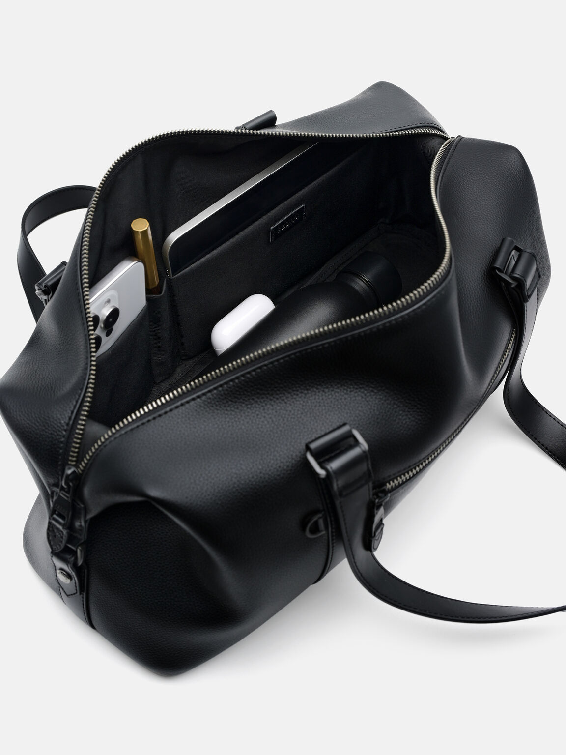 Fritz Duffel Bag, Black Tumble