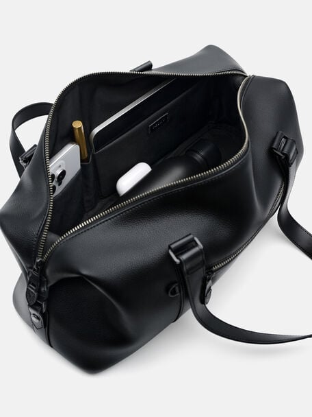 Fritz Duffel Bag, Black Tumble