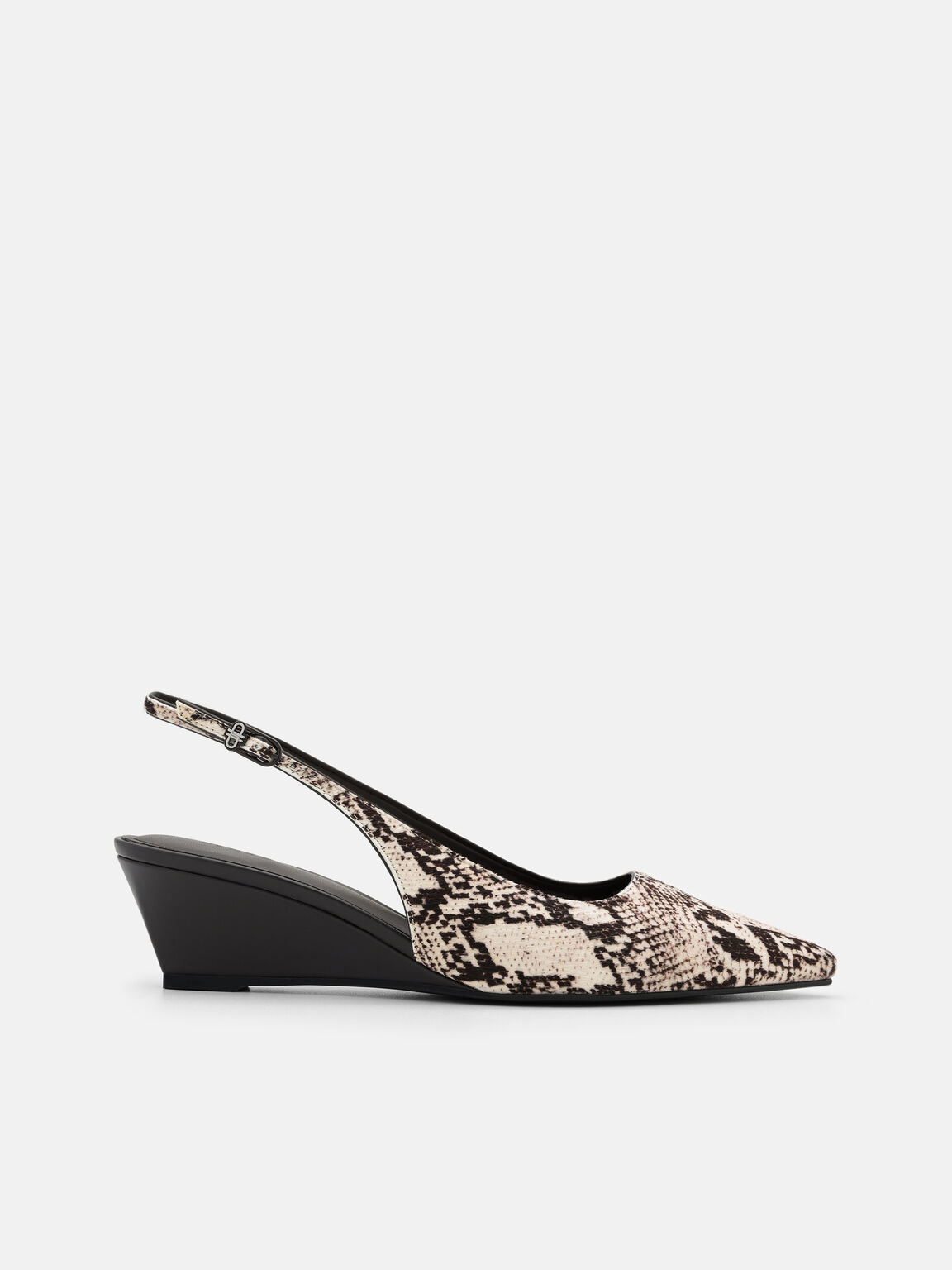 Adena Leather Wedge Slingback Pumps, Multi