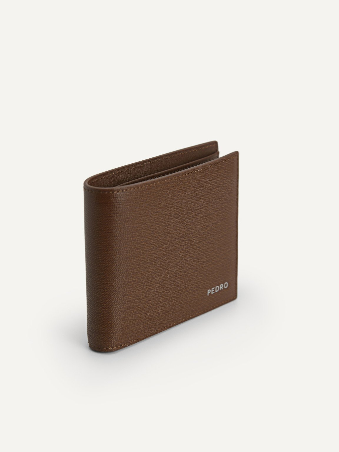 Full-Grain Leather Wallet with Insert, Dark Brown