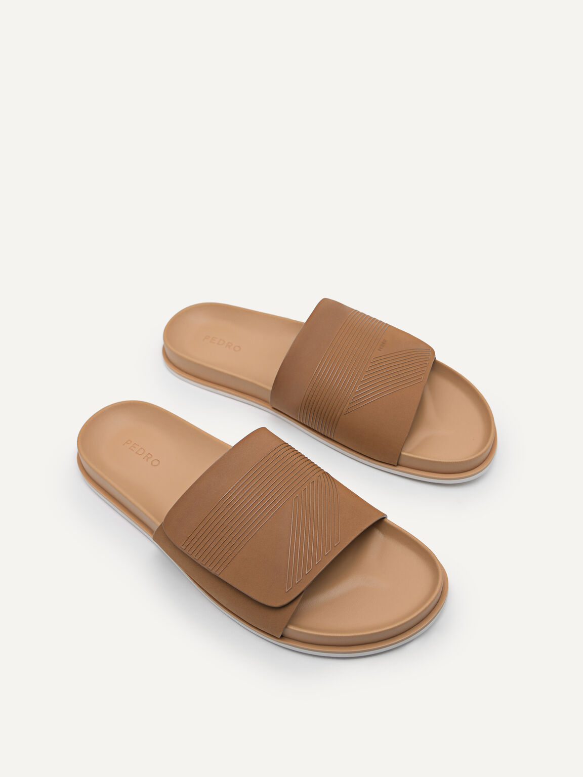 Slide Sandals, Camel