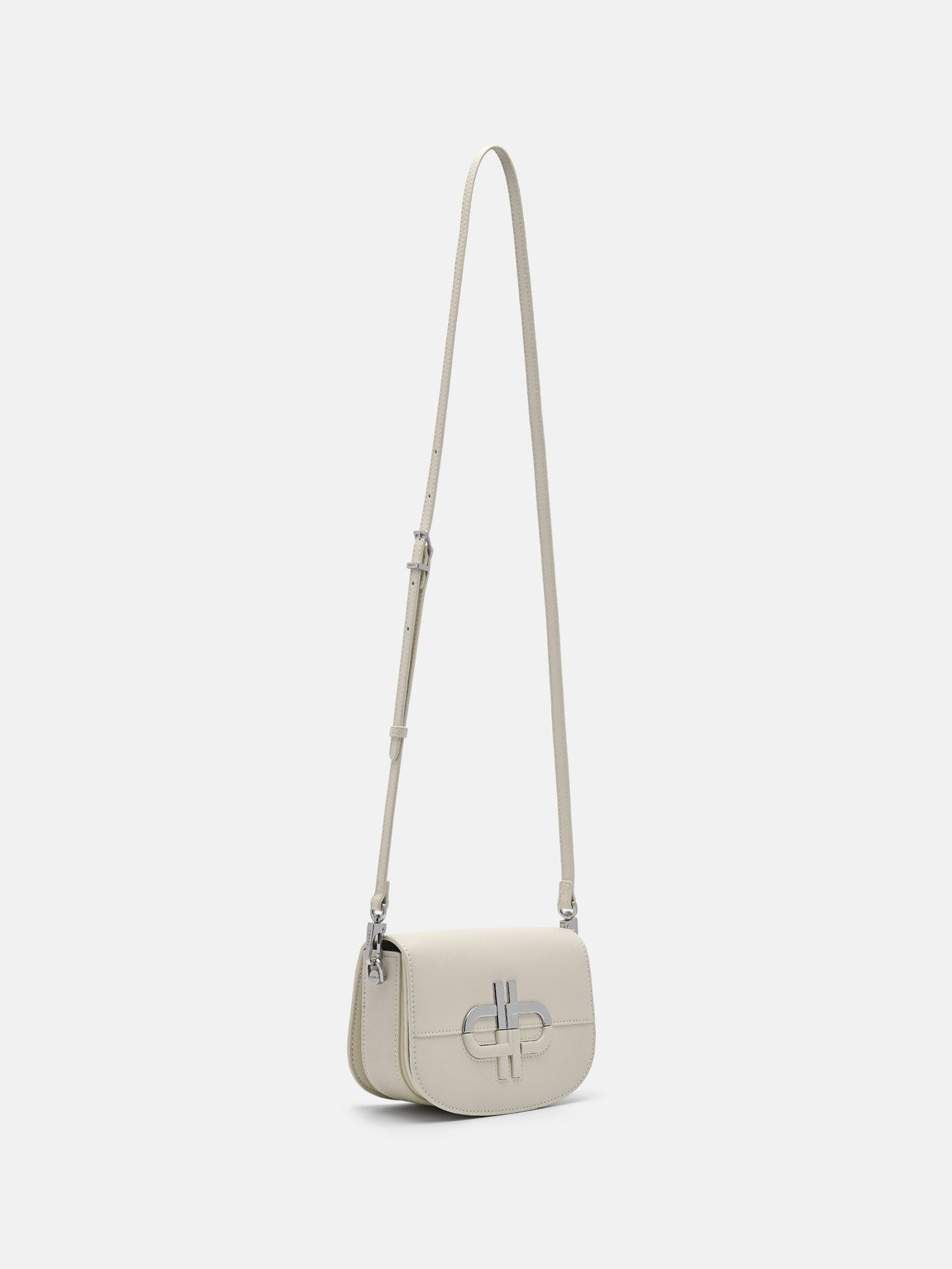 PEDRO Icon Leather Mini Shoulder Bag, Beige