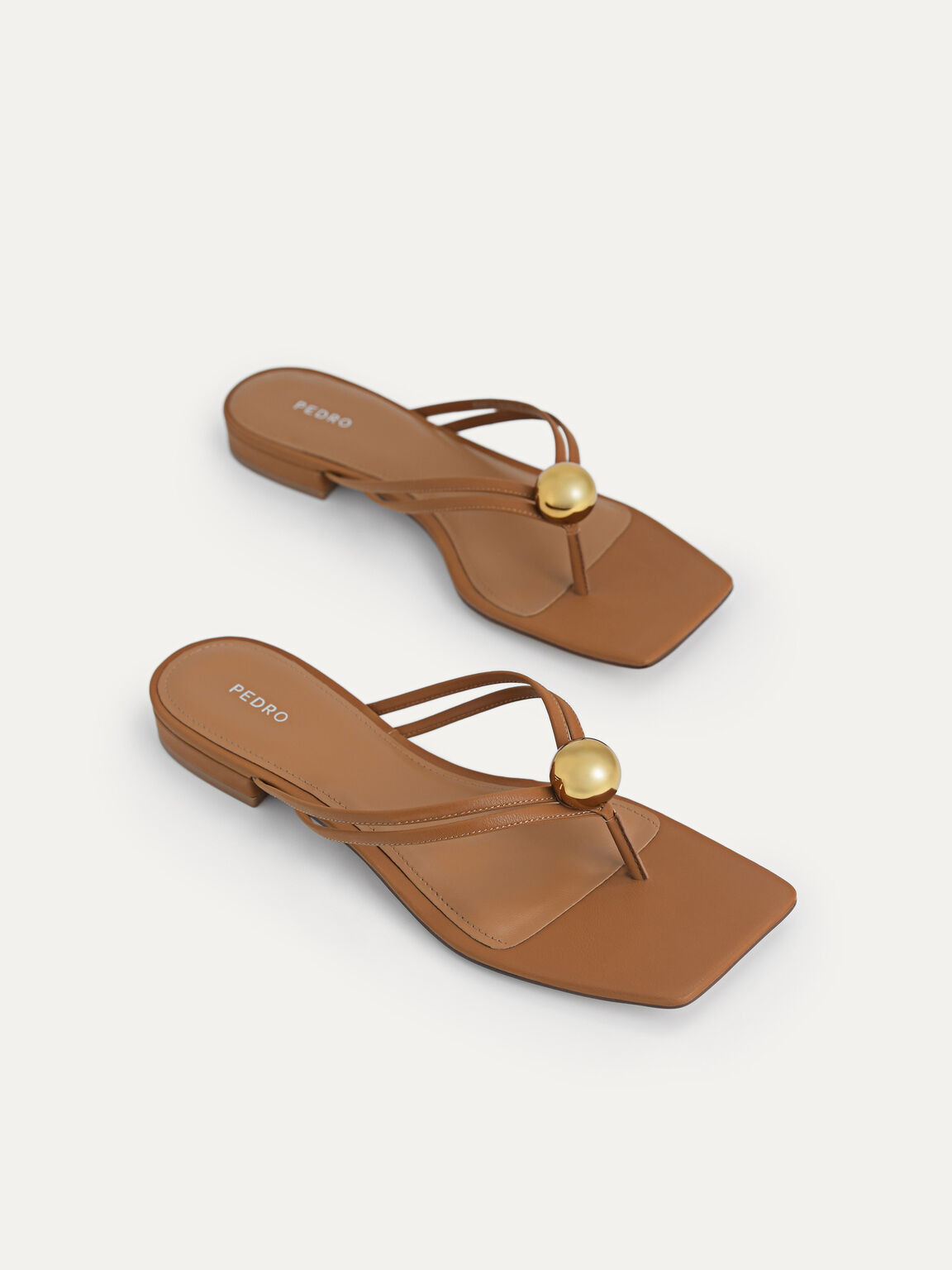 Orb Lace-Up Sandals, Camel