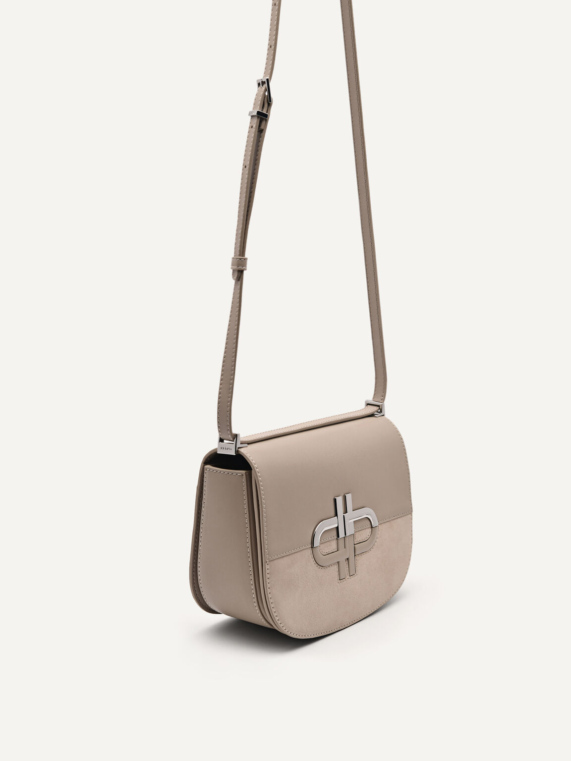 PEDRO Icon Leather Shoulder Bag, Taupe