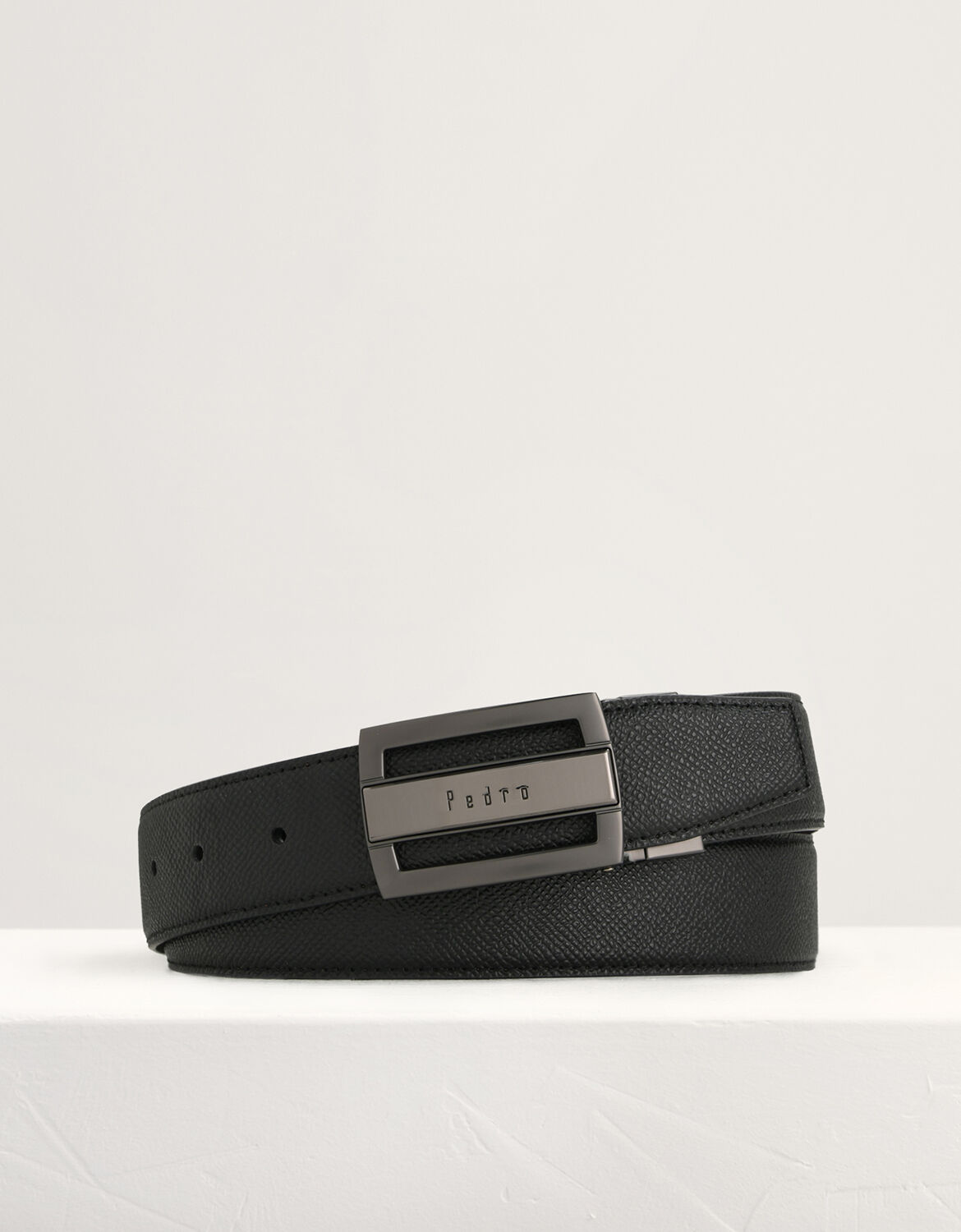 Leather Reversible Tang Belt - PEDRO CA