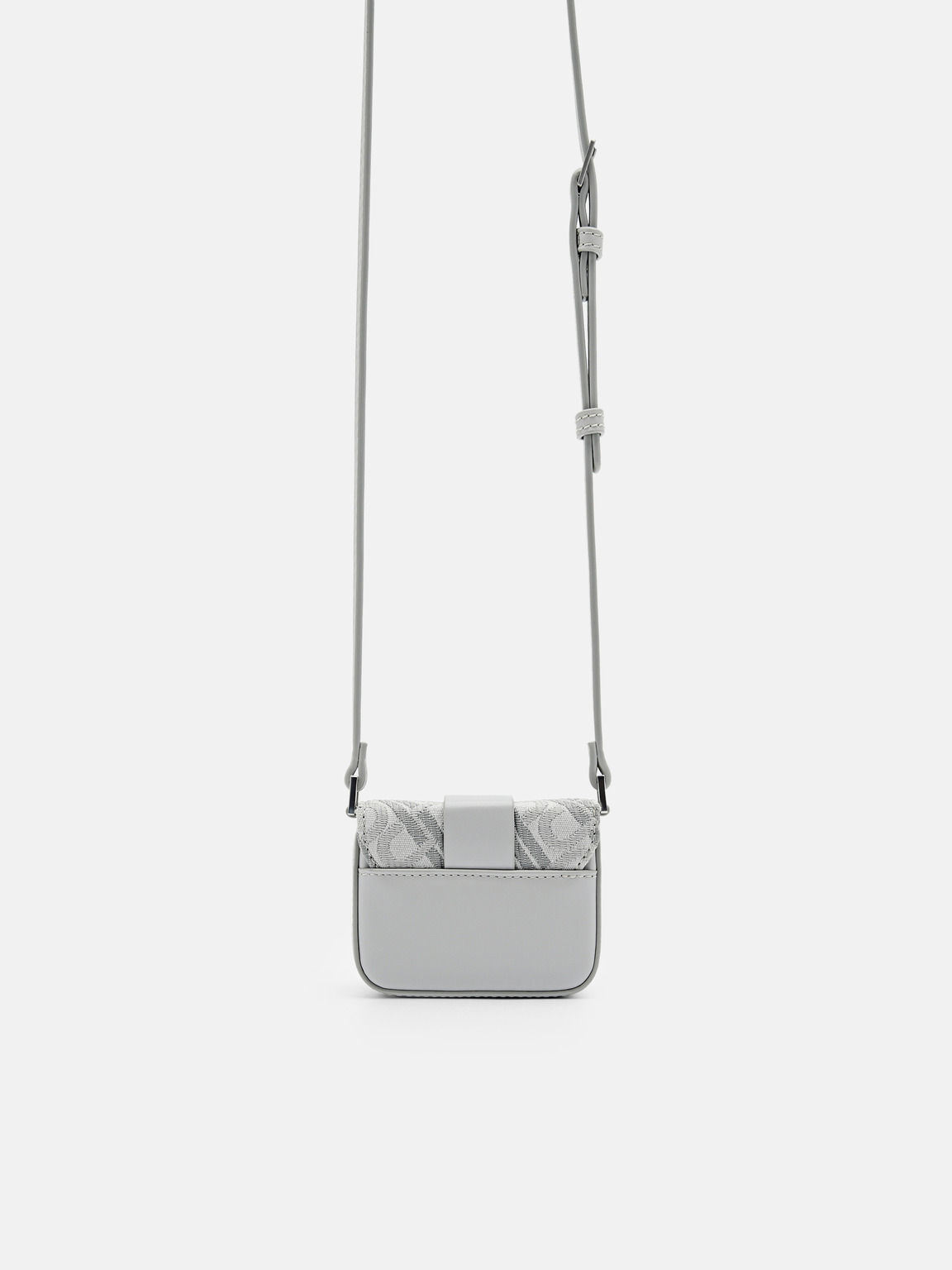 PEDRO Icon Leather Sling Pouch, Light Grey